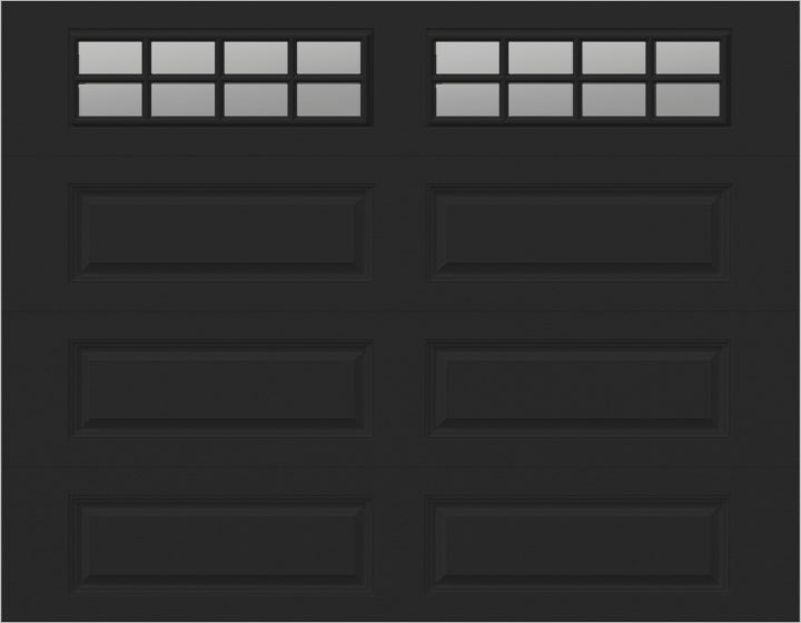 9x7 - Clear -  Stockton With glass Long - Black.