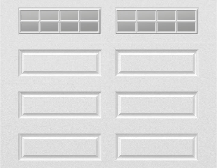 9x7 - Clear -  Stockton With glass Long - White.