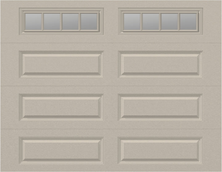 9x7 - Straight Stockbridge Long - Clear  With glass Long - Almond