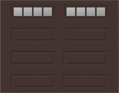 9x7 -  Straight Stockbridge Long - Clear  With glass Long - Brown