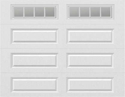 9x7 -  Straight Stockbridge Long  - Clear  With glass Long - White