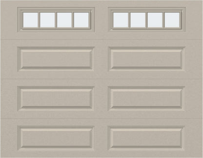 9x7 - Straight Stockbridge Long - Frosted With glass Long - Almond