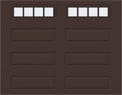 9x7 -  Straight Stockbridge Long - Frosted With glass Long - Brown