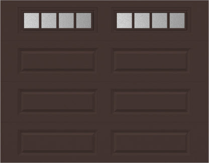 9x7 -  Straight Stockbridge Long - Obscure With glass Long - Brown