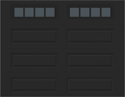 9x7 -  Straight Stockbridge Long - Tinted   With glass Long - Black