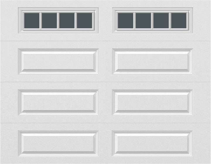 9x7 -  Straight Stockbridge Long - Tinted   With glass Long - White