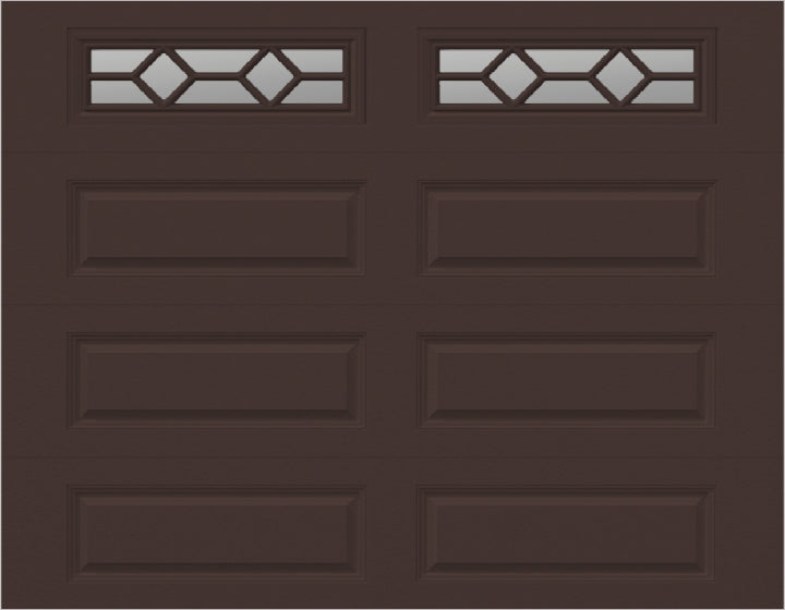 9x7 -  Sunburst - Clear With glass - Brown