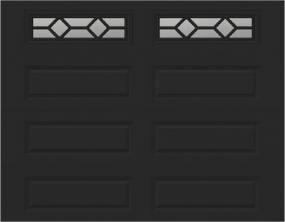 9x7 -  Sunburst - Clear With glass - Black