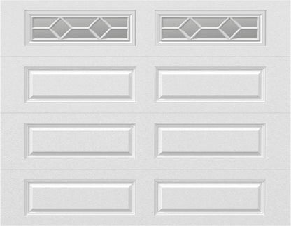 9x7 -  Sunburst - Clear With glass - White