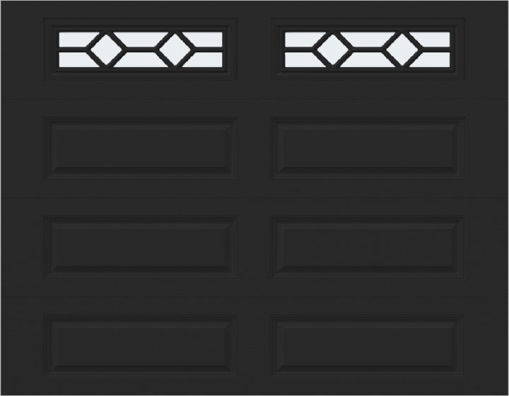 9x7 -  Waterton Long 1 - Frosted -   With glass Long - Black