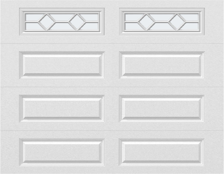 9x7 -  Waterton Long 1 - Frosted - With glass Long - White