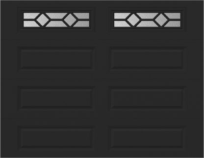 9x7 -  Sunburst - Obscure-   With glass Long - Black