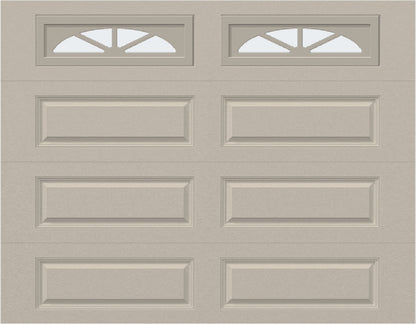 9x7 -  Waterton Long 2 - Frosted -  With glass Long - Almond