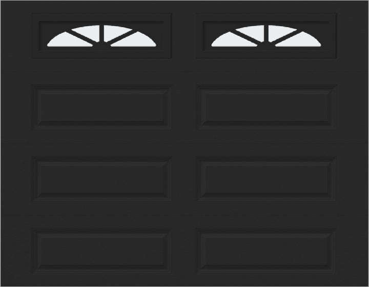 9x7 -  Waterton Long 2 - Frosted -   With glass Long - Black