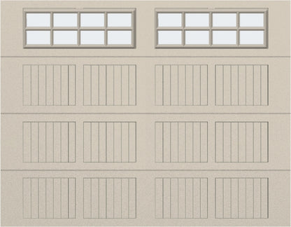 9x7 - Frosted -  Stockton With glass - Almond