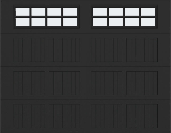 9x7 - Frosted -  Stockton With glass - Black