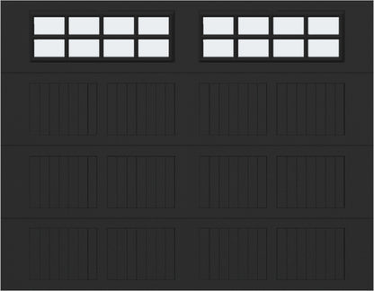 9x7 - Frosted -  Stockton With glass - Black