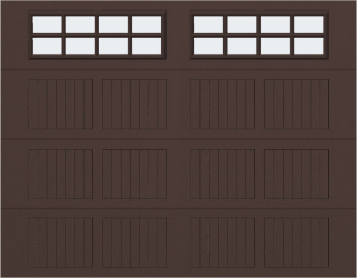 9x7 - Frosted  -  Stockton With glass - Brown