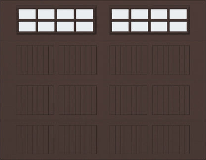 9x7 - Frosted  -  Stockton With glass - Brown