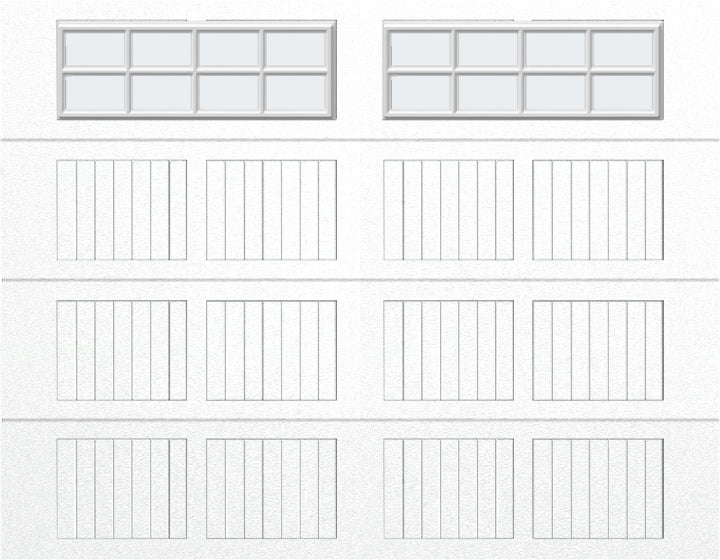 9x7 - Frosted -  Stockton With glass - White