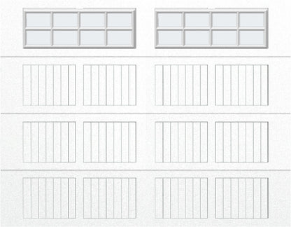 9x7 - Frosted -  Stockton With glass - White
