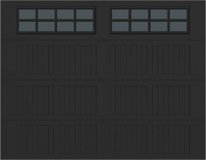 9x7 -  Tinted- Stockton With glass - Black