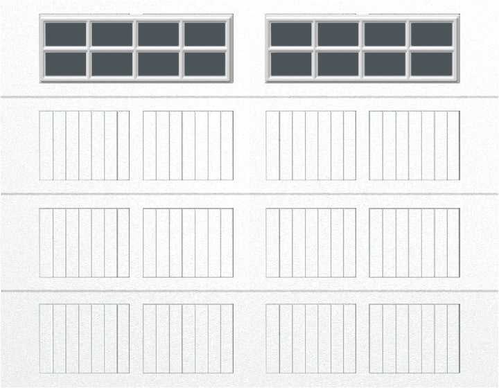 9x7 -  Tinted- Stockton With glass - White
