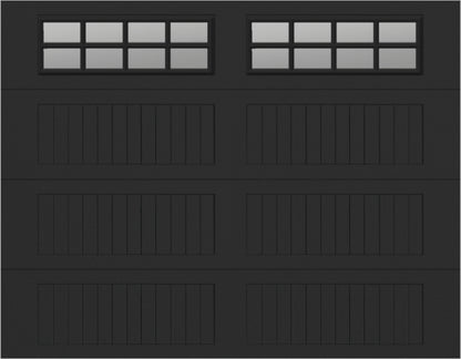 9x7 - Clear -  Stockton With glass Long - Black