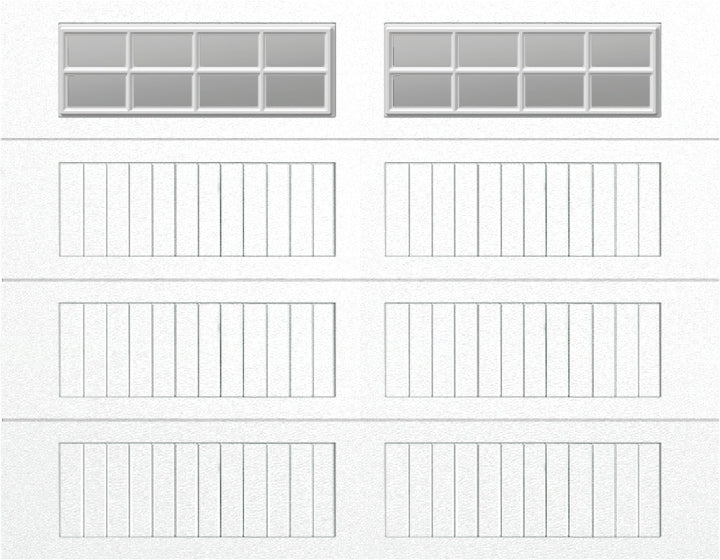 9x7 - Clear -  Stockton With glass Long - White