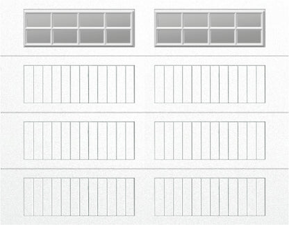 9x7 - Clear -  Stockton With glass Long - White