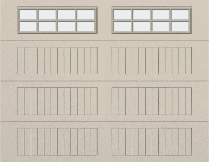 9x7 - Frosted - Long - Stockton With glass Long - Almond.