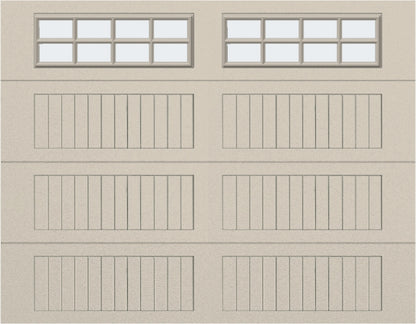 9x7 - Frosted - Long - Stockton With glass Long - Almond.