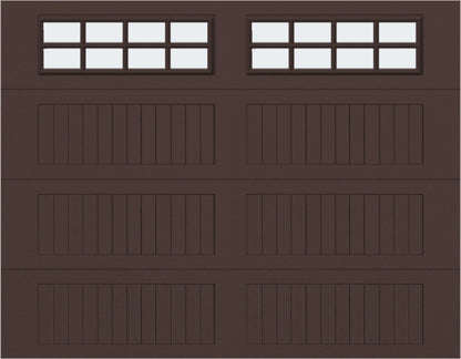 9x7 - Frosted  - Long - Stockton With glass Long - Brown