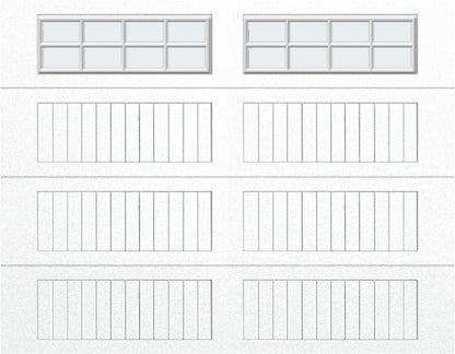 9x7 - Frosted -  Long -Stockton With glass Long - White