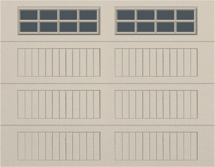 9x7 -  Tinted - Long Stockton With glass - Almond