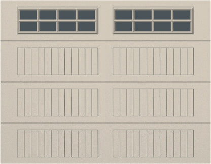 9x7 -  Tinted - Long Stockton With glass - Almond