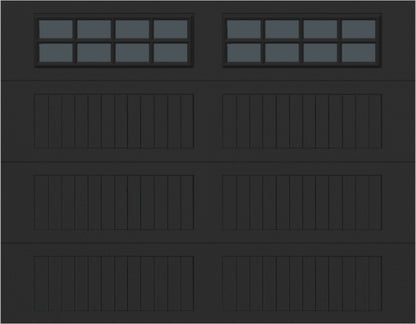 9x7 -  Tinted - Long Stockton With glass - Black