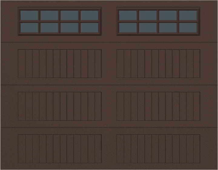 9x7 -  Tinted - Long Stockton With glass - Brown