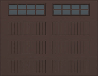 9x7 -  Tinted - Long Stockton With glass - Brown