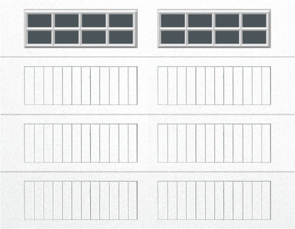 9x7 -  Tinted - Long Stockton With glass - White