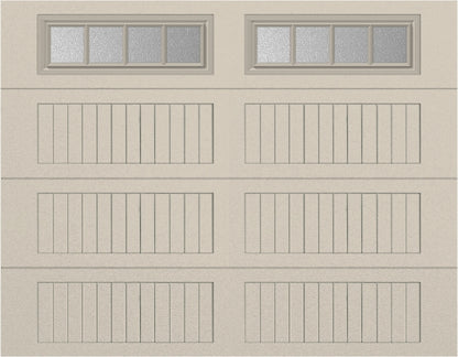 9x7 - Straight Stockbridge Long - Obscure With glass Long - Almond