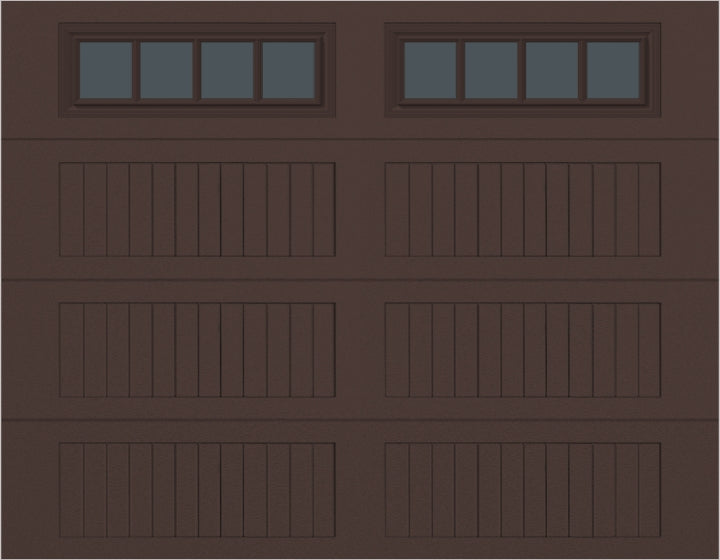 9x7 -  Straight Stockbridge Long - Tinted   With glass Long - Brown