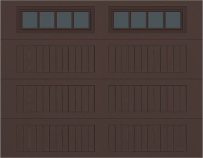 9x7 -  Straight Stockbridge Long - Tinted   With glass Long - Brown