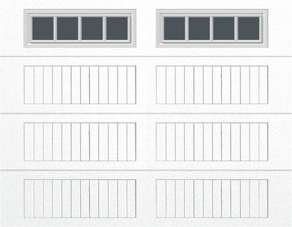 9x7 -  Straight Stockbridge Long - Tinted   With glass Long - White
