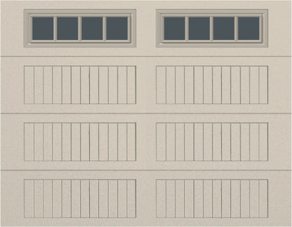 9x7 - Straight Stockbridge Long - Tinted   With glass Long - Almond