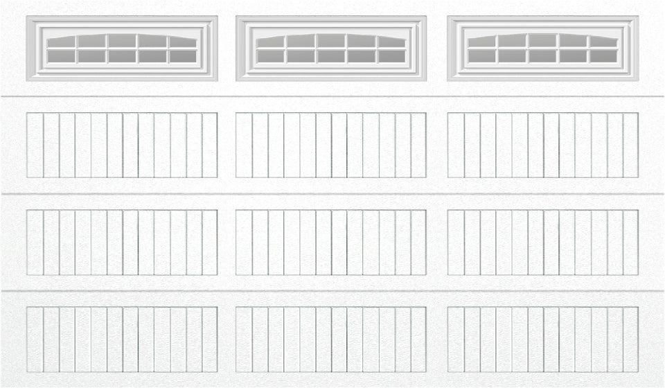 12x7 -  Cascade - Clear  With glass Long - White