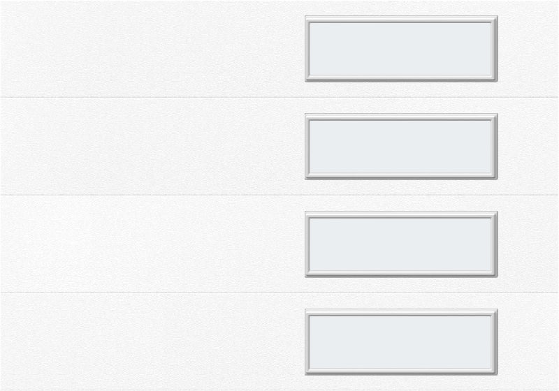 10'x7' Window - Skyflush Right  - White - Frosted