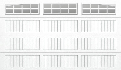12x7 -  Arched Stockton Long - Clear  With glass Long - White