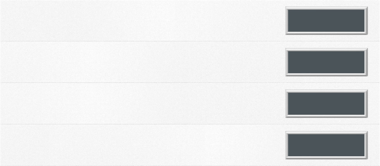 9'x7' Window - Skyflush Right  - White - Tinted 