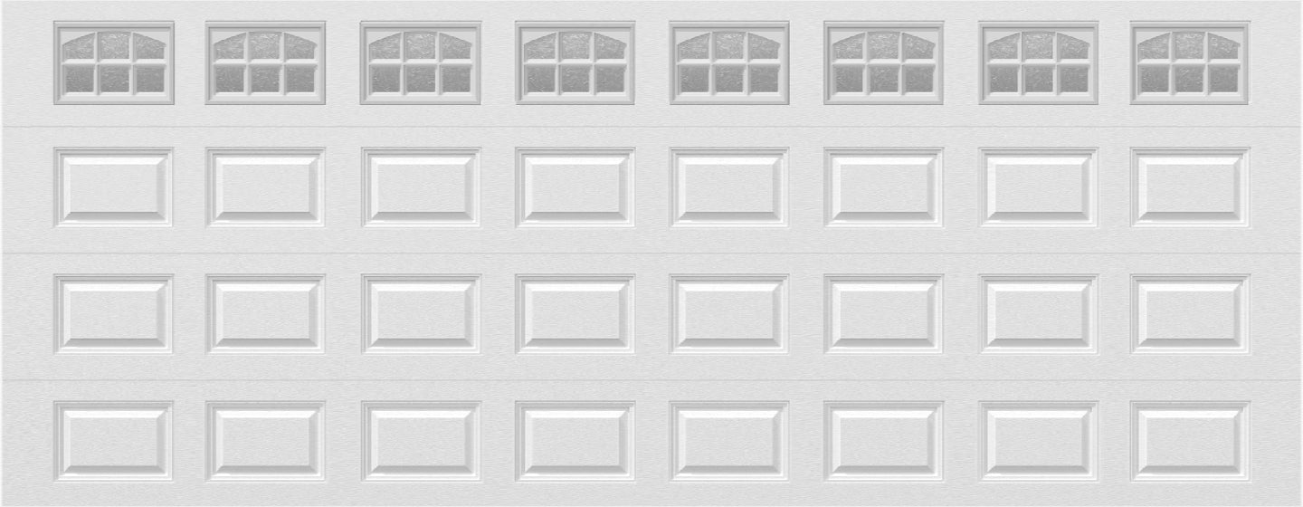 18x7 -  Cascade - Obscure With glass - White